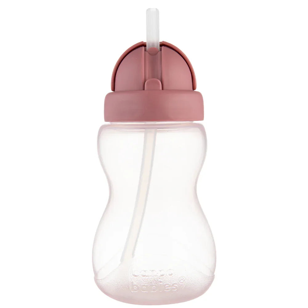 Canpol Babies Sport Cup with Silicone Flip-Top Straw 270ml – Pink - Baby Essentials