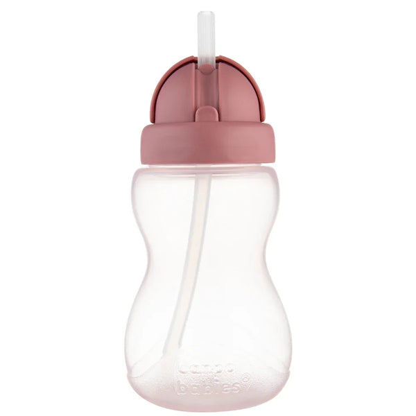 Canpol Babies Sport Cup with Silicone Flip-Top Straw 270ml – Pink - Baby Essentials