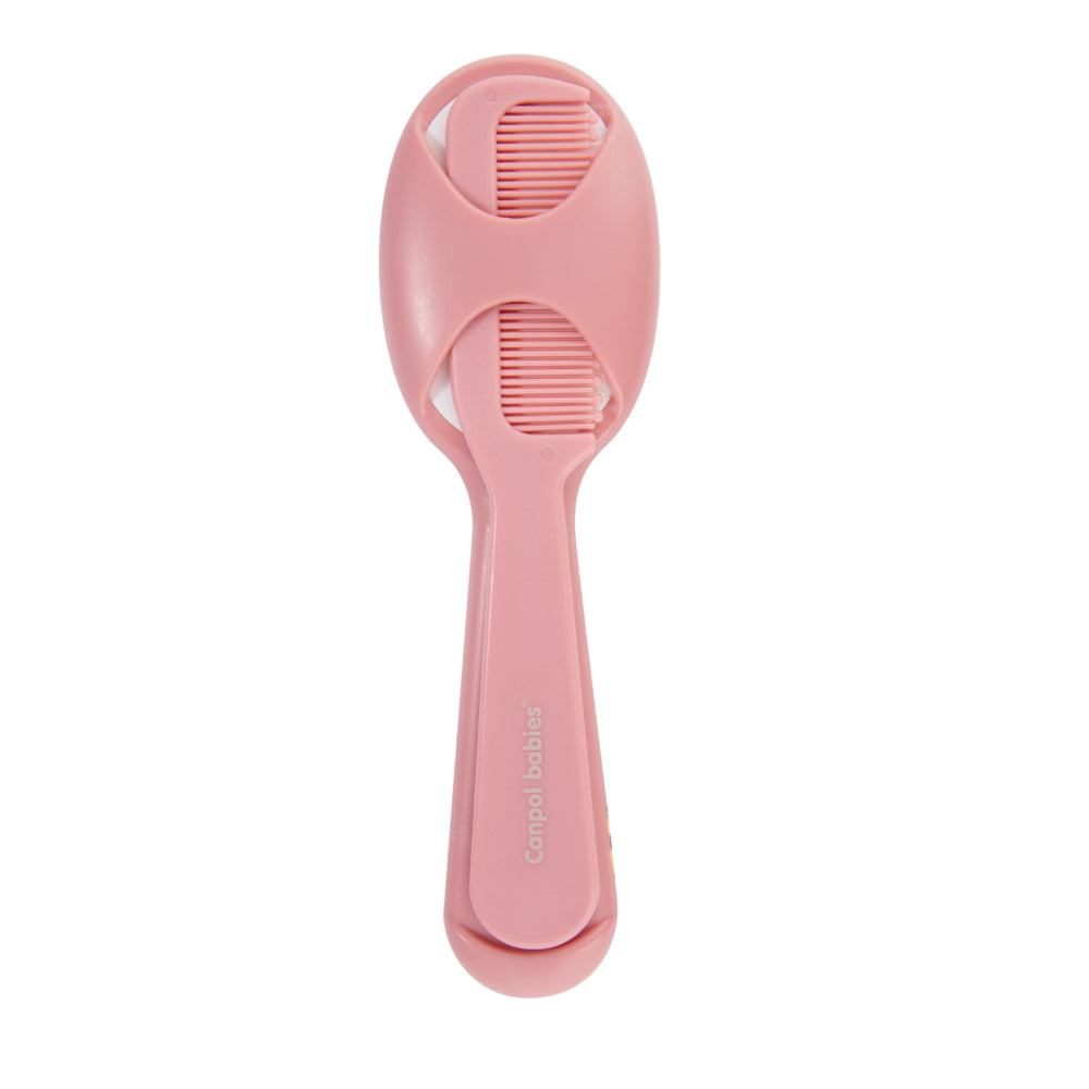Canpol Babies Newborn Hair Brush & Comb Set – Pink