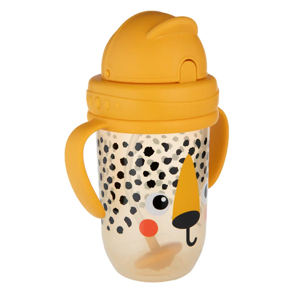 Canpol Babies Non-Spill Cup with Weighted Straw 270ml - Orange