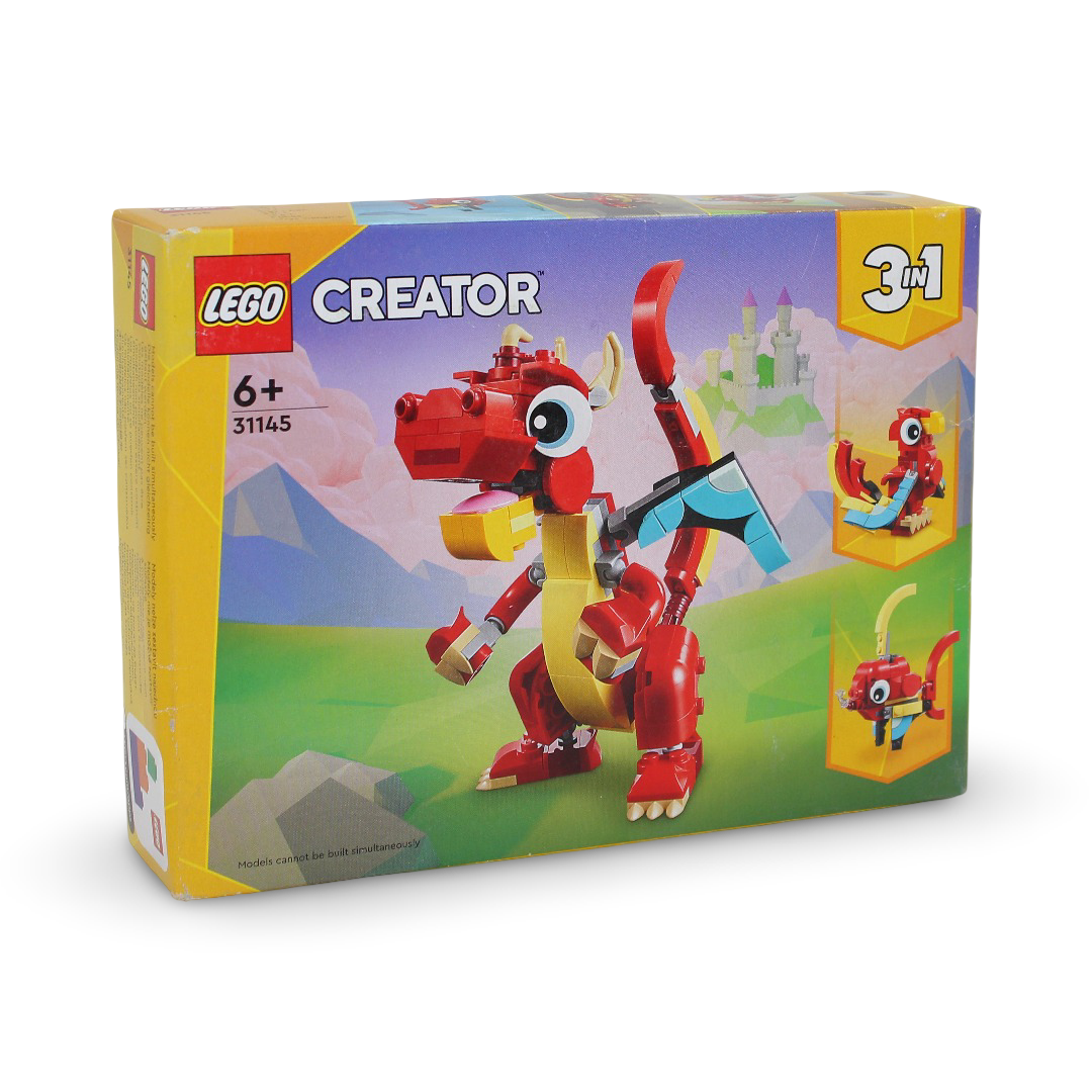 Lego Creator 3in1 Red Dragon Building Toy Set