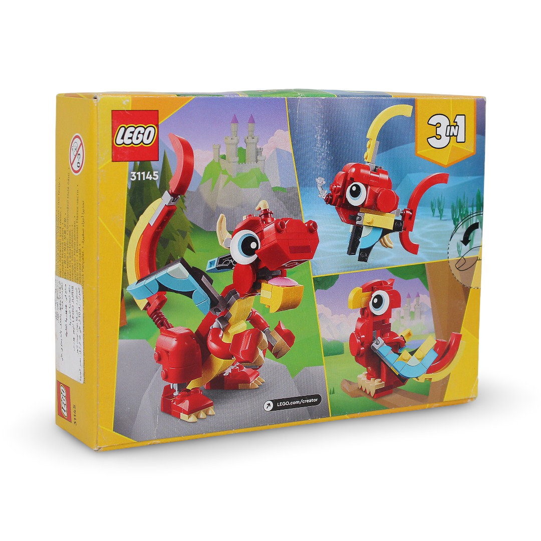 Lego Creator 3in1 Red Dragon Building Toy Set