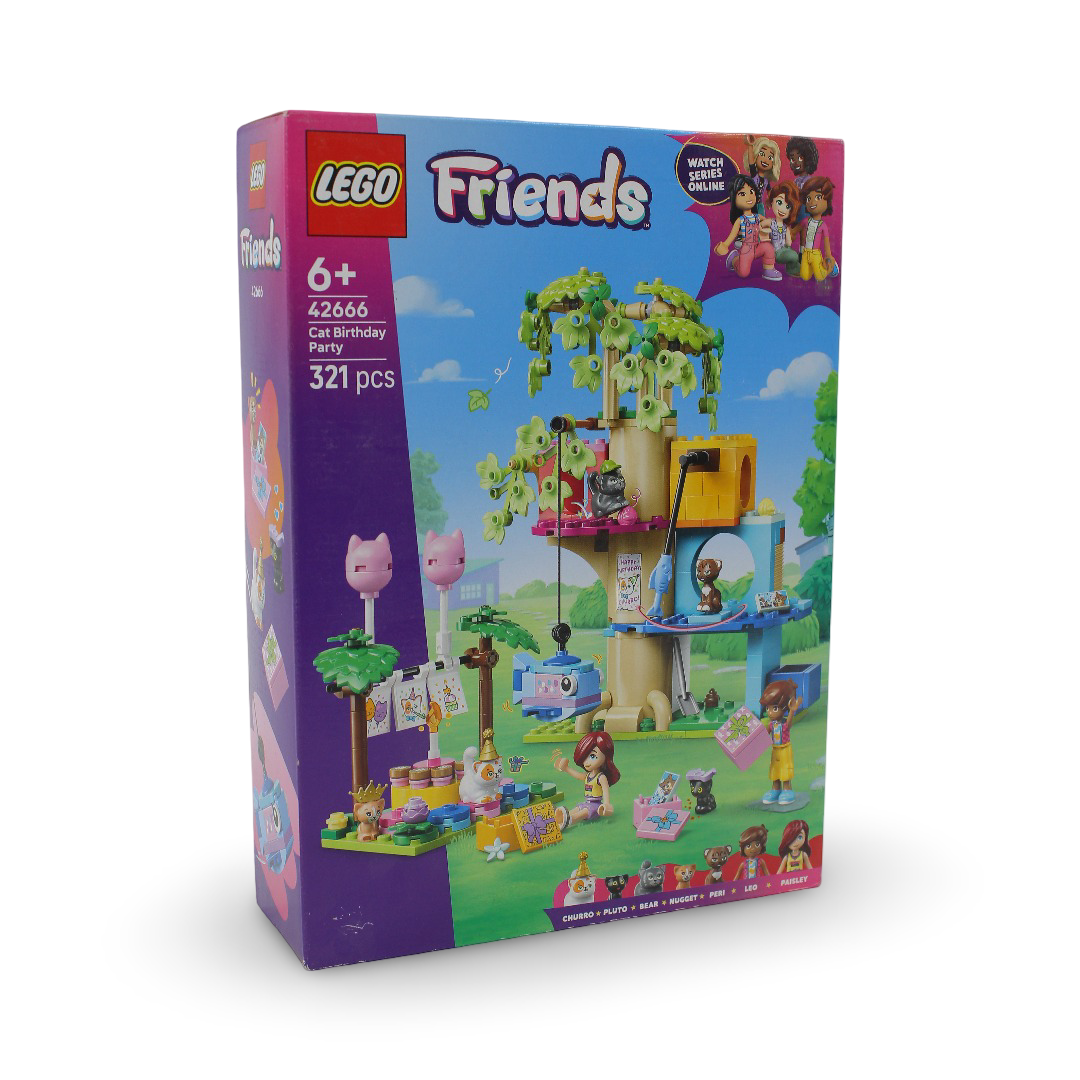 Lego Friends Cat Birthday Party & Tree House Set