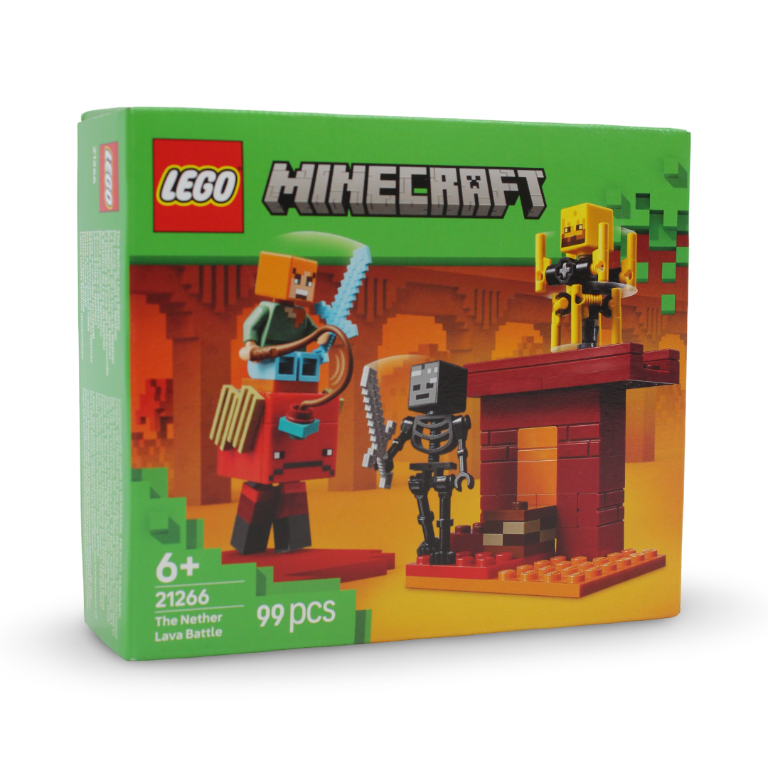 Lego Minecraft The Nether Lava Battle Building Blocks Set – 99 Pcs