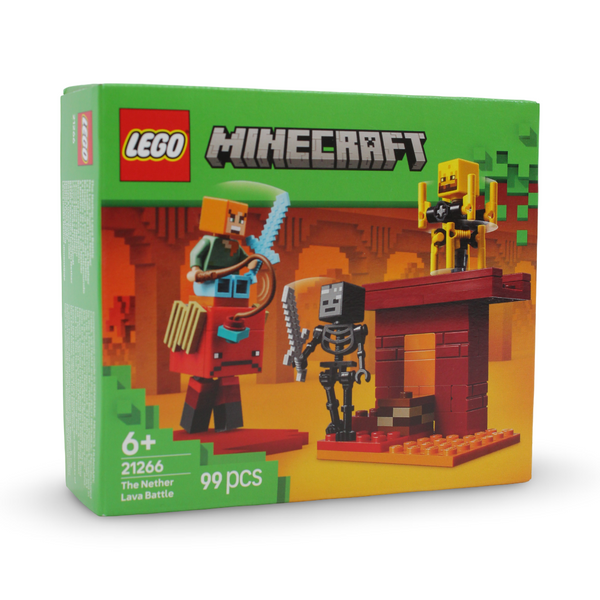 Lego Minecraft The Nether Lava Battle Building Blocks Set – 99 Pcs