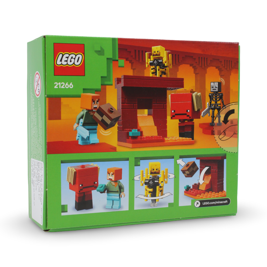 Lego Minecraft The Nether Lava Battle Building Blocks Set – 99 Pcs