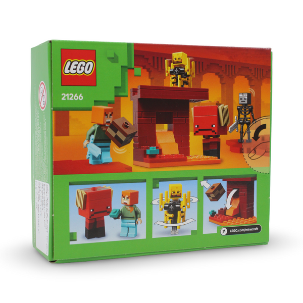 Lego Minecraft The Nether Lava Battle Building Blocks Set – 99 Pcs