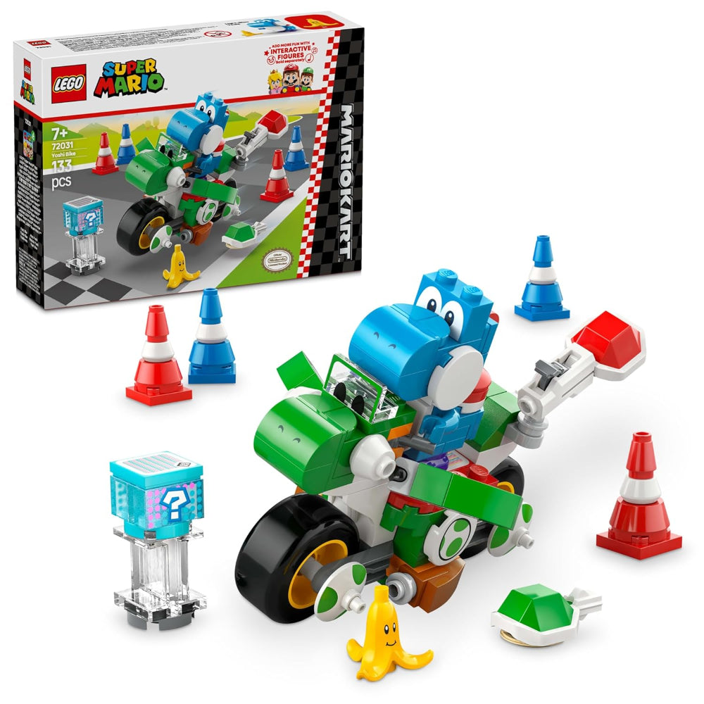 Lego Super Mario "Mario Kart" - Yoshi Bike Building Set - Toys