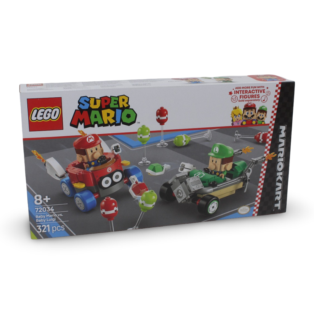 Lego Super Mario "Mario Kart" – Baby Mario vs. Baby Luigi Building Set