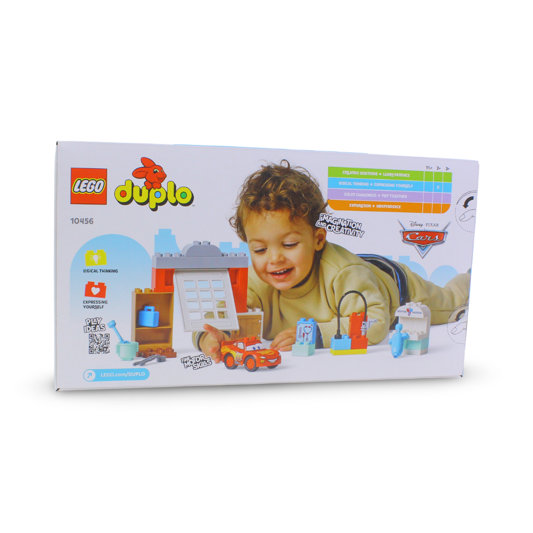 Lego Duplo Disney and Pixar Cars McQueen's Visit to Doc's Garage Building Blocks Set