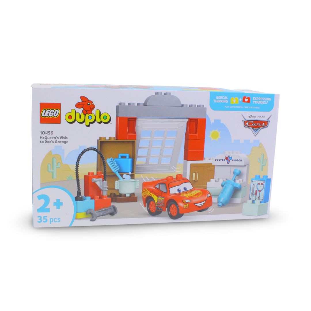 Lego Duplo Disney and Pixar Cars McQueen's Visit to Doc's Garage Building Blocks Set