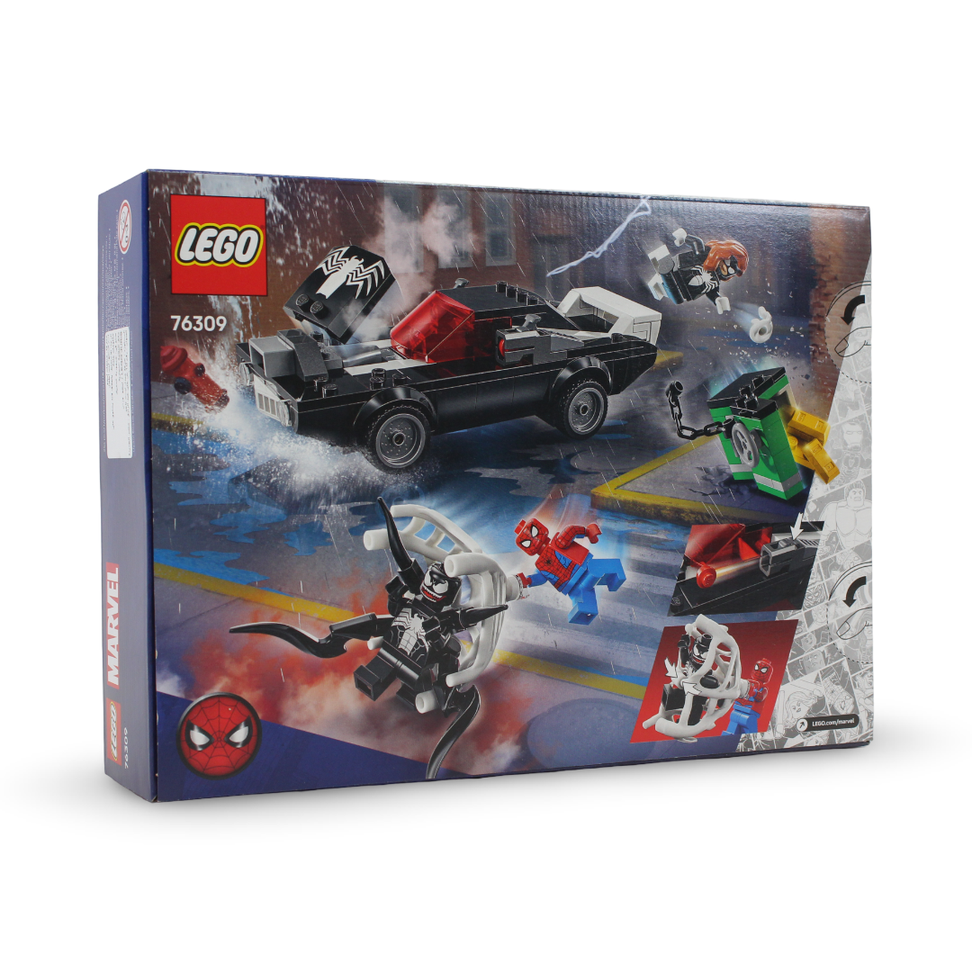Lego Marvel Spider-Man vs. Venom Muscle Car Building Blocks Set – 254 Pcs