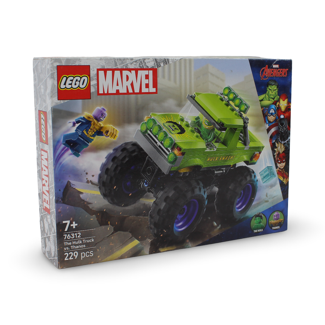 Lego Marvel The Hulk Truck vs. Thanos Building Toy Set