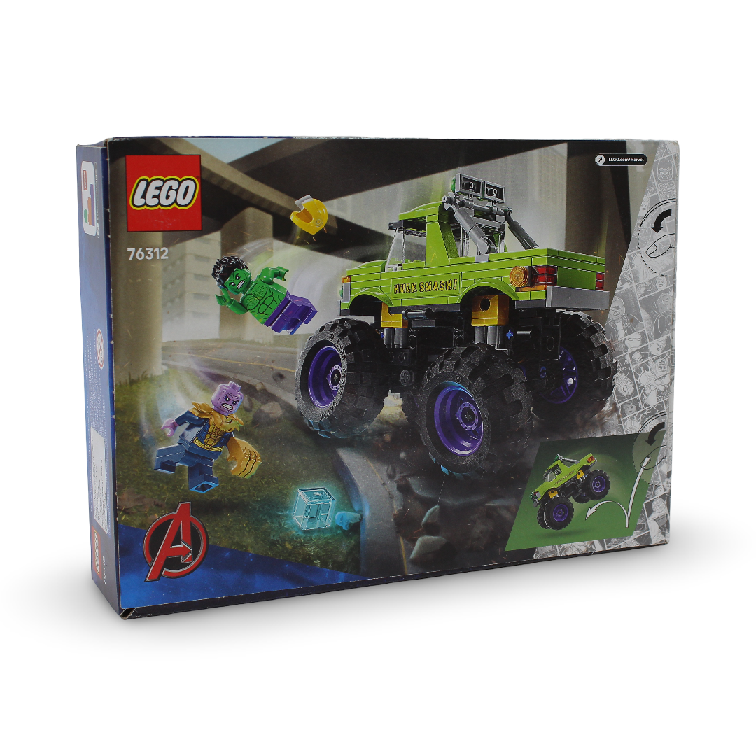 Lego Marvel The Hulk Truck vs. Thanos Building Toy Set