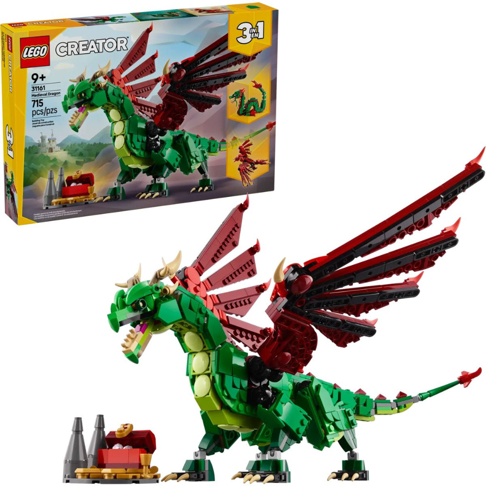 Lego Creator 3-in-1 Medieval Dragon Building Set