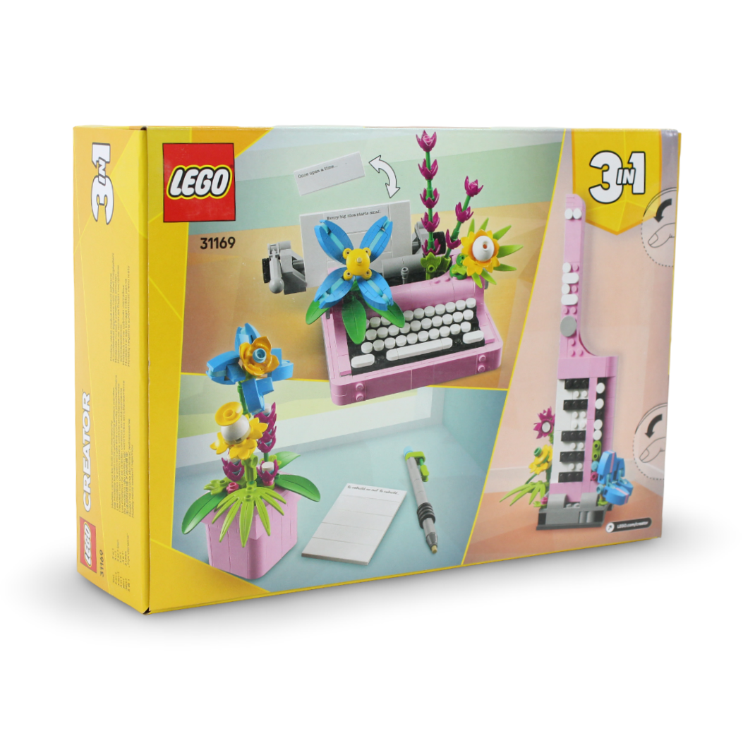 Lego Creator 3-in-1 Typewriter with Flowers Set