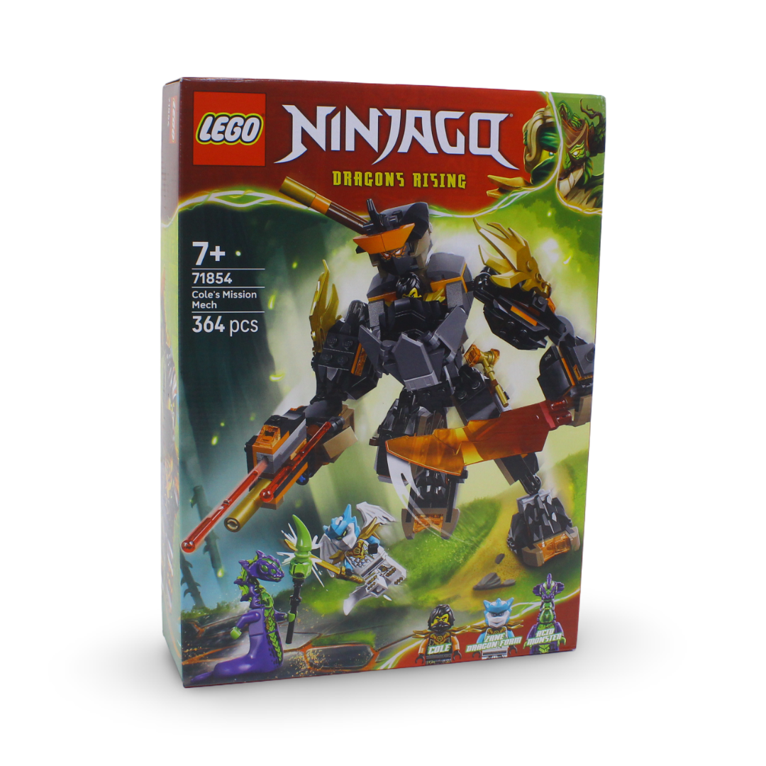 Lego Ninjago Cole's Mission Mech & Dragon Zane Building Blocks Set – 364 Pcs
