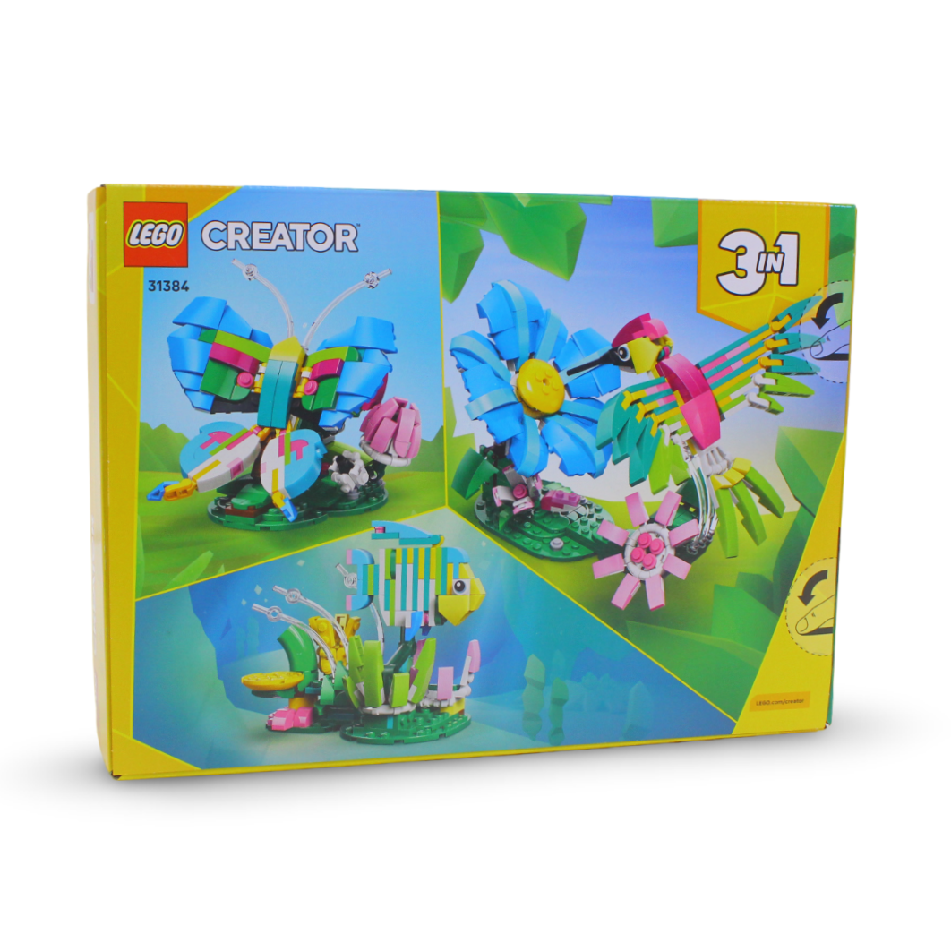 Lego Creator 3-in-1 Wild Animals: Colorful Hummingbird Building Blocks Set – 312 Pcs