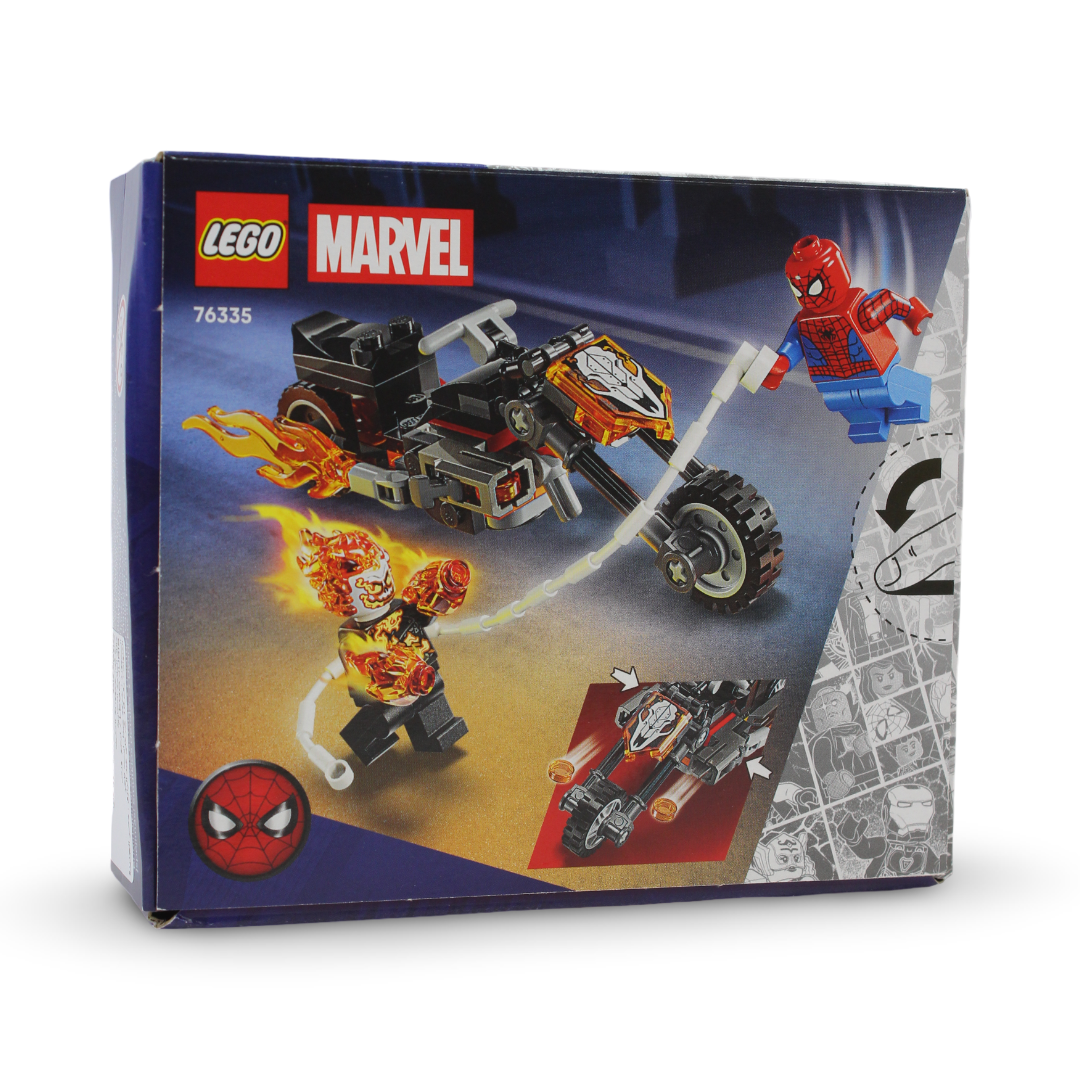 Lego Marvel Spider-Man vs. Ghost Rider Motorcycle Building Blocks Set – 72 Pcs