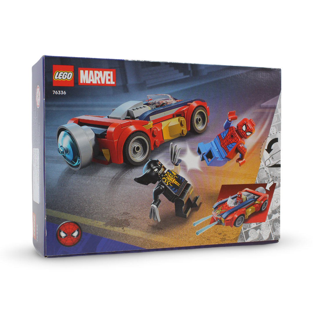 Lego Marvel Spider-Man Car vs. Venomized Wolverine Building Blocks Set – 134 Pcs