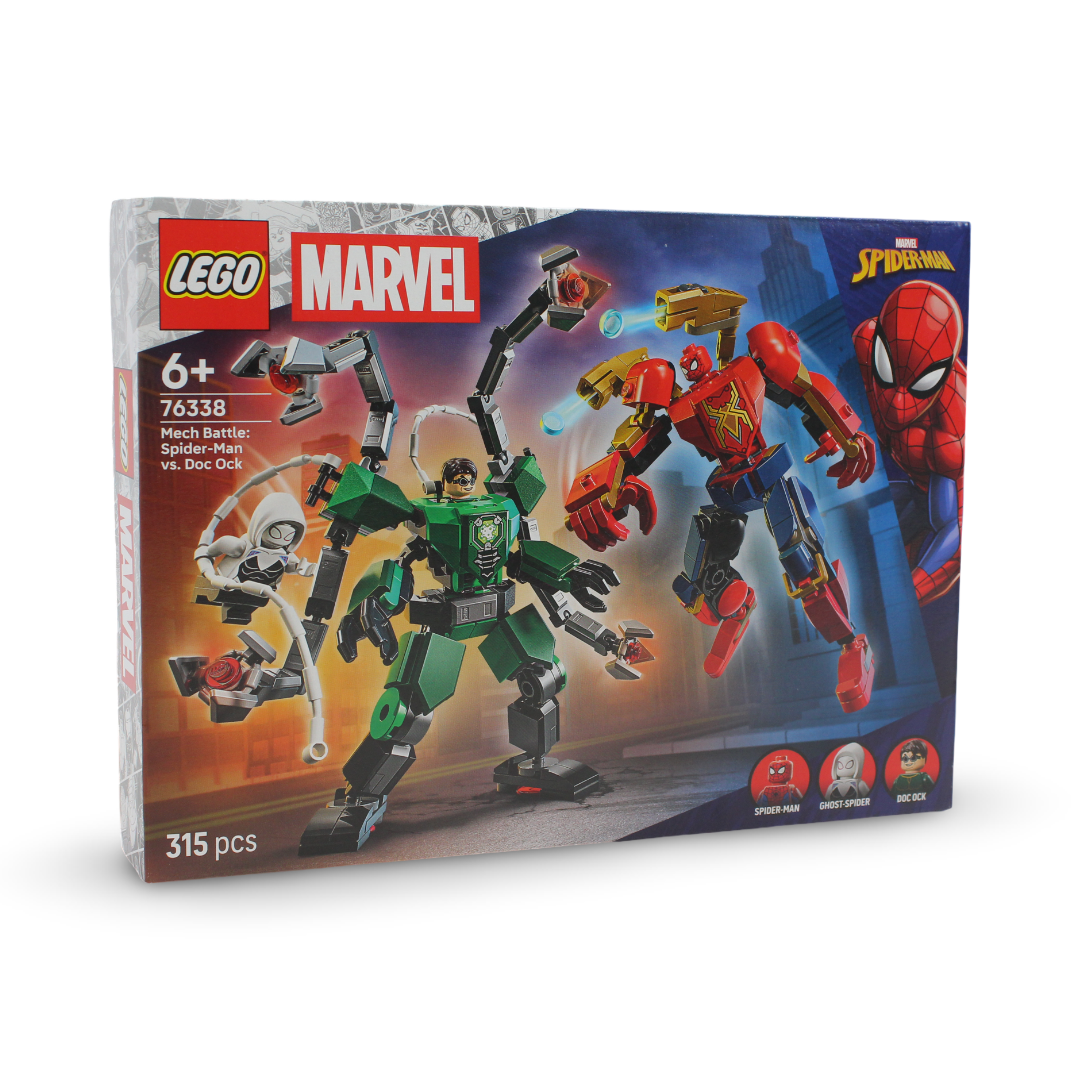 Lego Marvel Mech Battle: Spider-Man vs. Doc Ock Building Blocks Set – 135 Pcs
