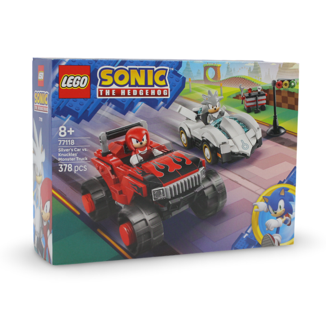 Lego Sonic the Hedgehog Silver's Car vs. Knuckles' Monster Truck – 378 Pcs
