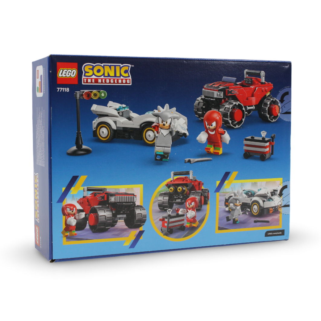 Lego Sonic the Hedgehog Silver's Car vs. Knuckles' Monster Truck – 378 Pcs