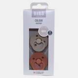 BIBS Color Baby Pacifier 2-Pack Latex Size 1 – Vanilla/Peach