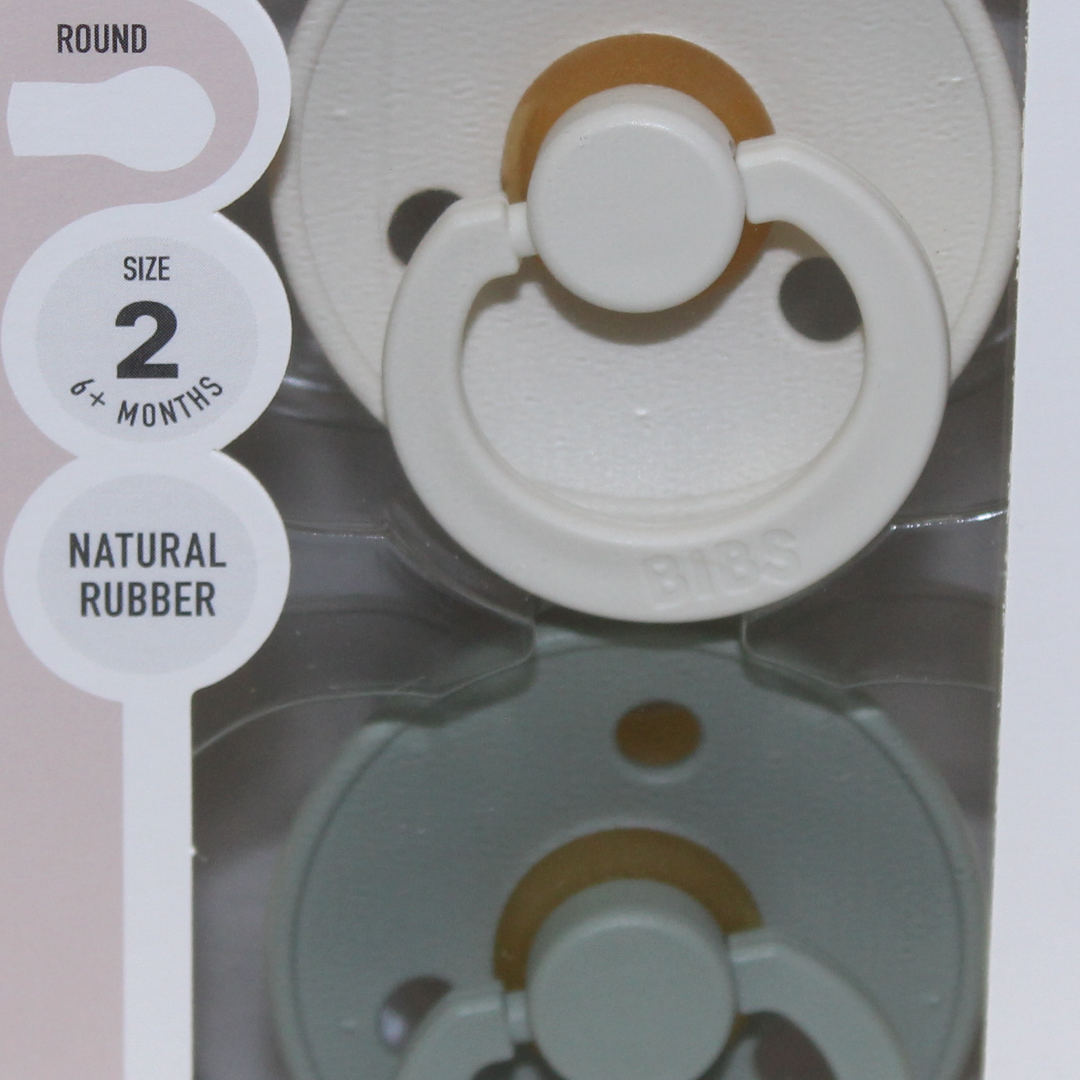 BIBS Color Sage & Ivory - Size 2 (Pack Of 2)