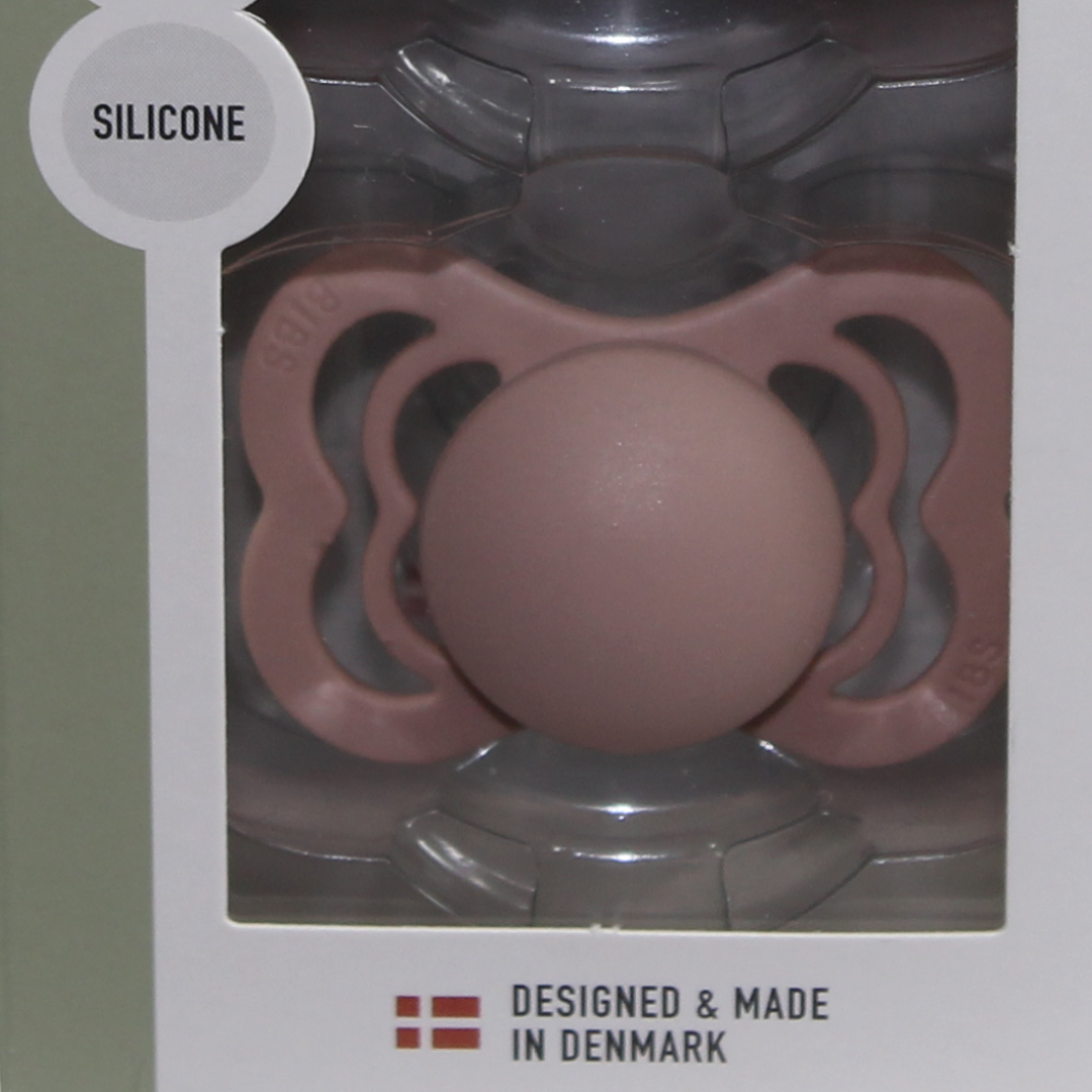 BIBS Supreme Woodchuck & Blush Silicone - Size 1 (Pack Of 2)