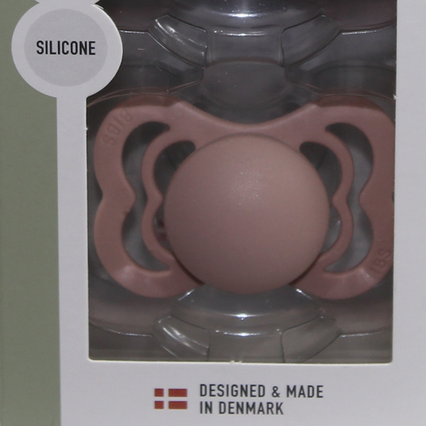 BIBS Supreme Woodchuck & Blush Silicone - Size 1 (Pack Of 2)