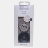 BIBS Color Baby Pacifier 2-Pack Latex Size 2 – Sand/Iron