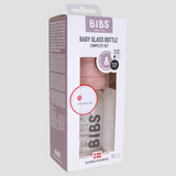 BIBS Baby Glass Bottle Complete Set – Latex 110ml (Blush)