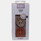 BIBS Boheme Pacifier 2 PACK Latex Size 2 Vanilla/Peach