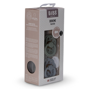 BIBS Boheme Pacifier Pack of 2 – Latex Size 1 Sage/Cloud