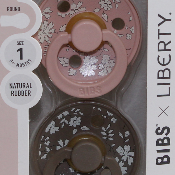 BIBS x Liberty Colour Natural Rubber Pacifiers Size 1  – Pack Of 2