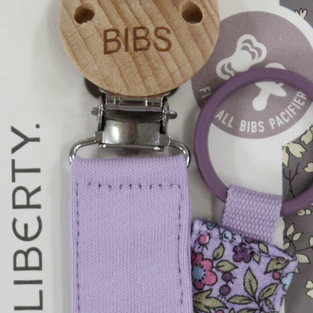 BIBS x Liberty Pacifier Clip - Chamomile Lawn Violet Sky
