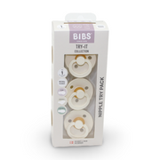 BIBS Pacifiers Try-It Colour 3 Pack – Ivory