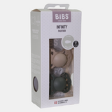 Baby Infinity Pacifier 2-Pack Symmetrical Silicone Size 1 – Vanilla/Pine