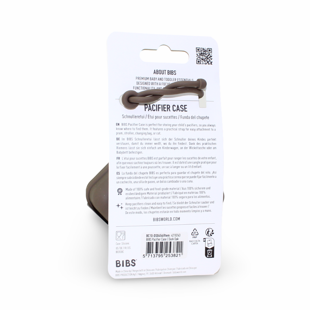 BIBS Pacifier Case – Dark Oak