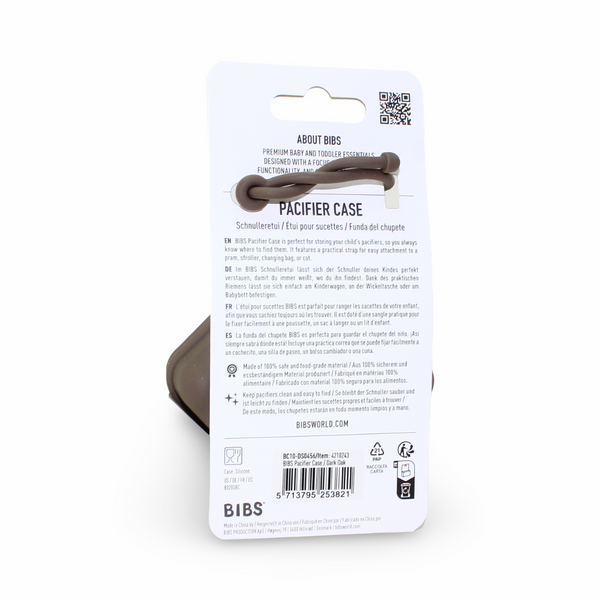 BIBS Pacifier Case – Dark Oak