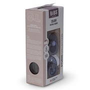 BIBS Colour Natural Rubber Pacifier Pack of 2 – Jasmine Latex Size 1 Fossil Grey Mix