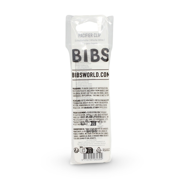 BIBS Pacifier Clip Loop – Ivory