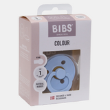 BIBS Color Baby Pacifier 1-Pack Round Latex - Size 1 – Baby Blue