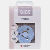 BIBS Color Baby Pacifier 1-Pack Round Latex - Size 1 – Baby Blue