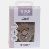 BIBS Color Pacifier 1-Pack Round Latex - Size 1 – Vanilla