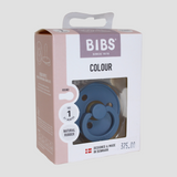 BIBS Pacifier – 1 Pack (Latex, Size 1, Petrol)