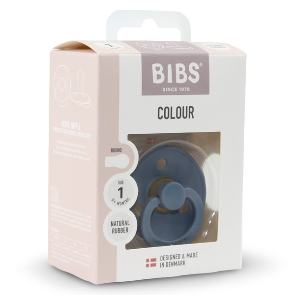 1 of Pack – BIBS Color Baby Pacifier & Latex  Size 1 & Petrol