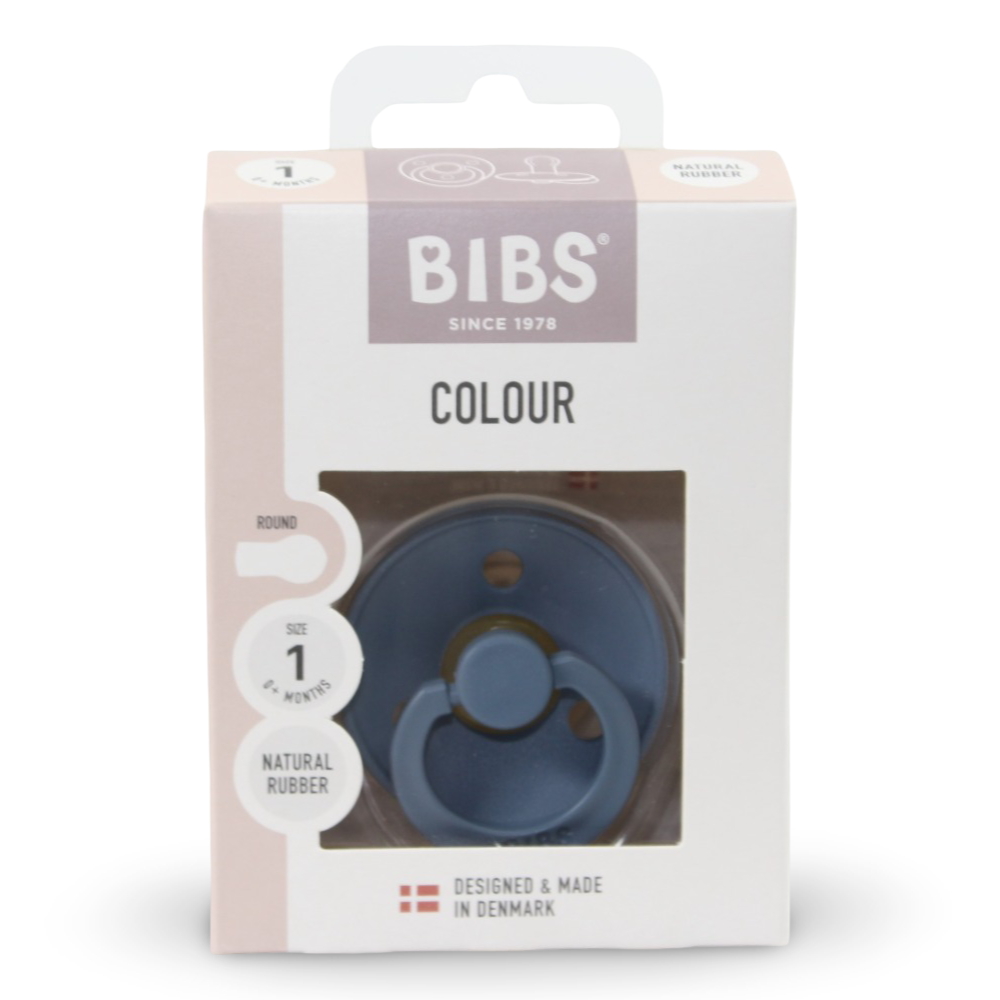 1 of Pack – BIBS Color Baby Pacifier & Latex  Size 1 & Petrol
