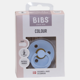 BIBS Color Pacifier 1-Pack Round Latex - Size 2 – Baby Blue
